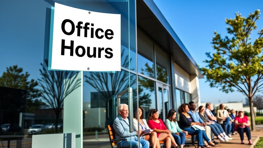 office hours and closures