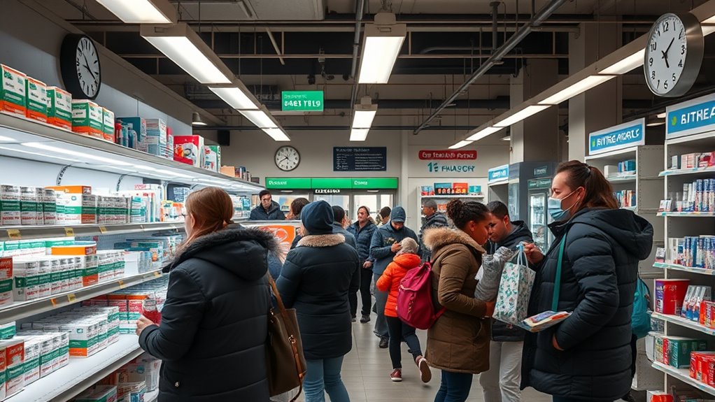 rapid flu testing access