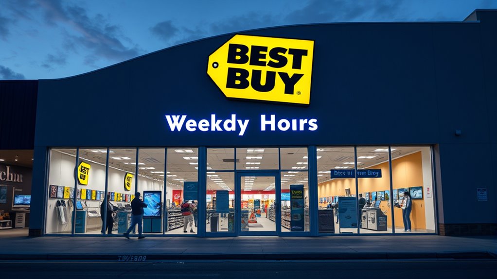 regular weekday store hours