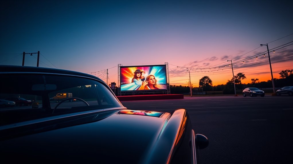 retro drive in movie planning