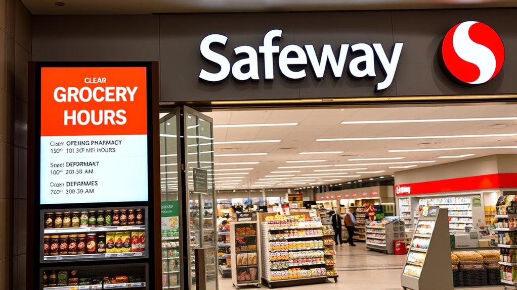 safeway store and pharmacy hours