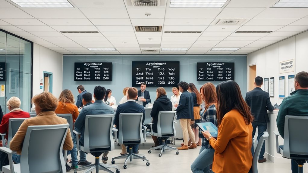 schedule appointments to reduce wait times