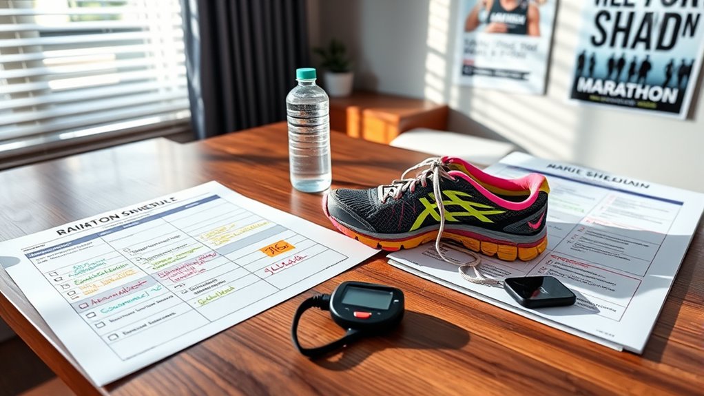 schedule consistent marathon runs