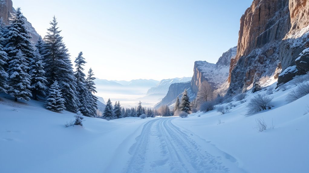 solitude and winter wildlife views