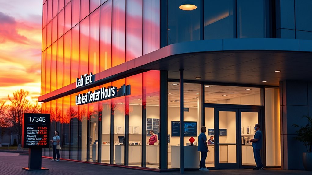 standard weekday lab operating hours