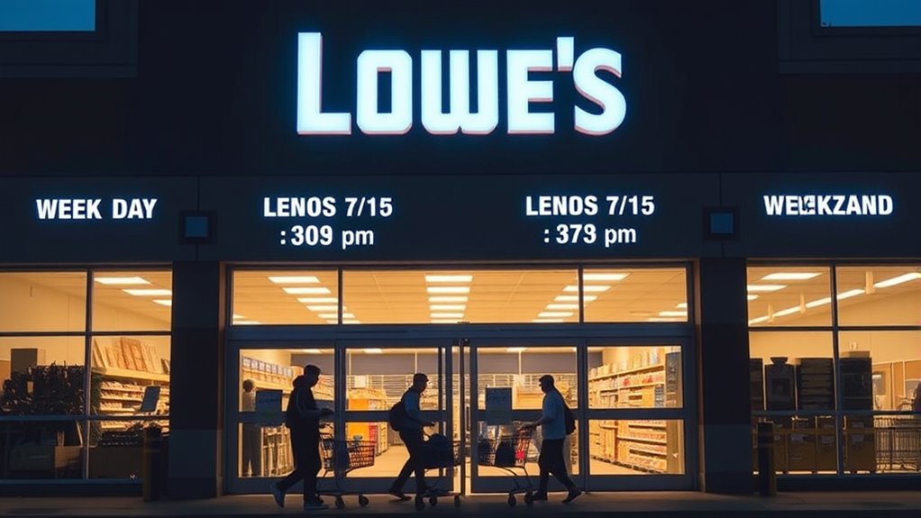 store hours vary by day