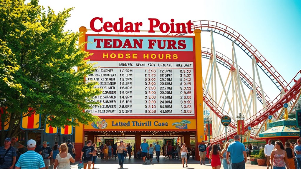 summer park hours vary daily