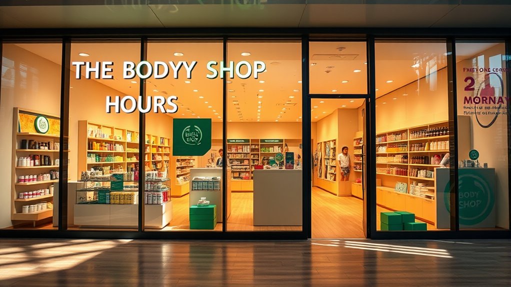 the body shop hours