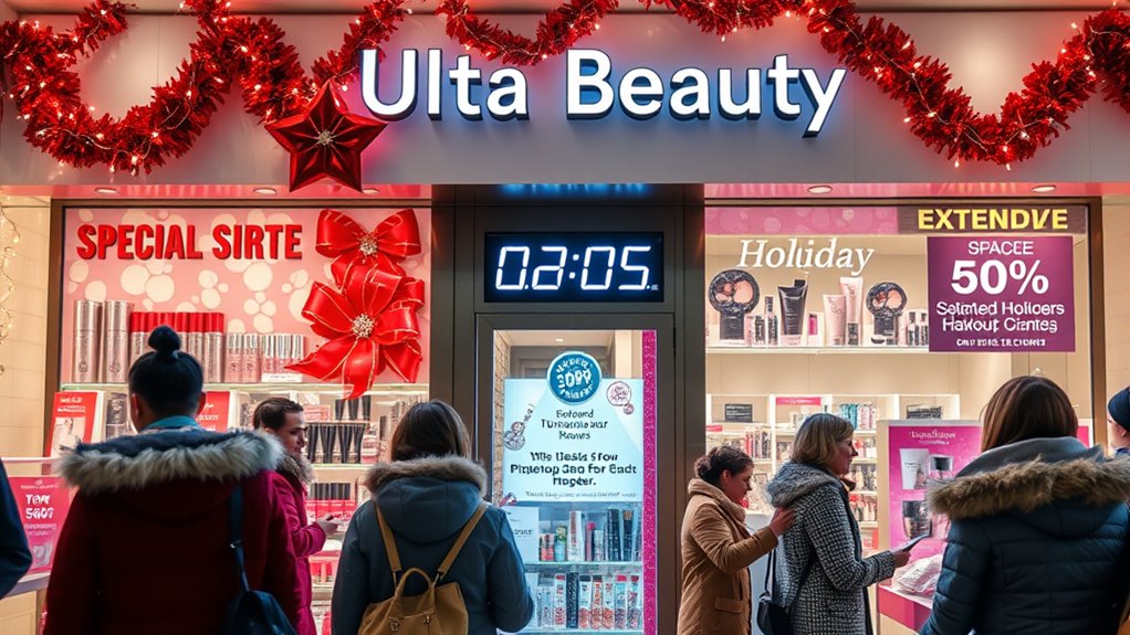 ulta holiday shopping schedule