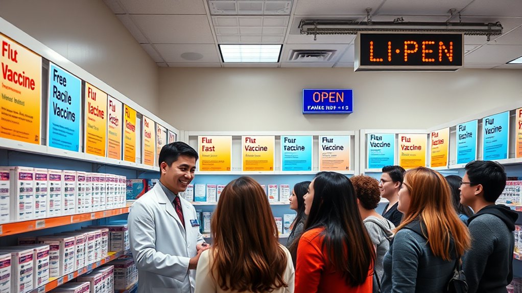 variety of flu vaccines