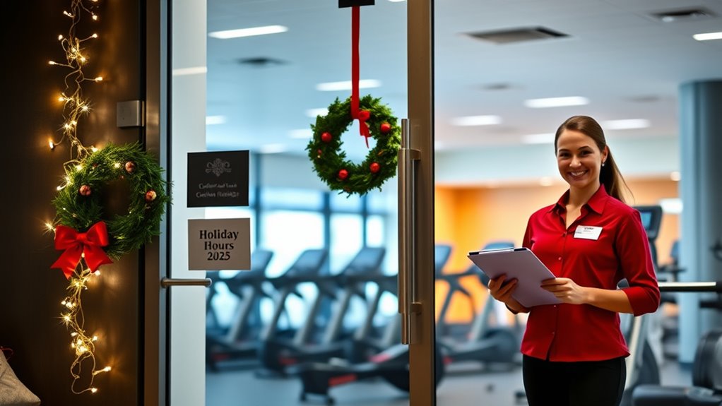 verify gym hours regularly