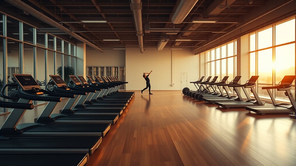 visit gym during off peak hours