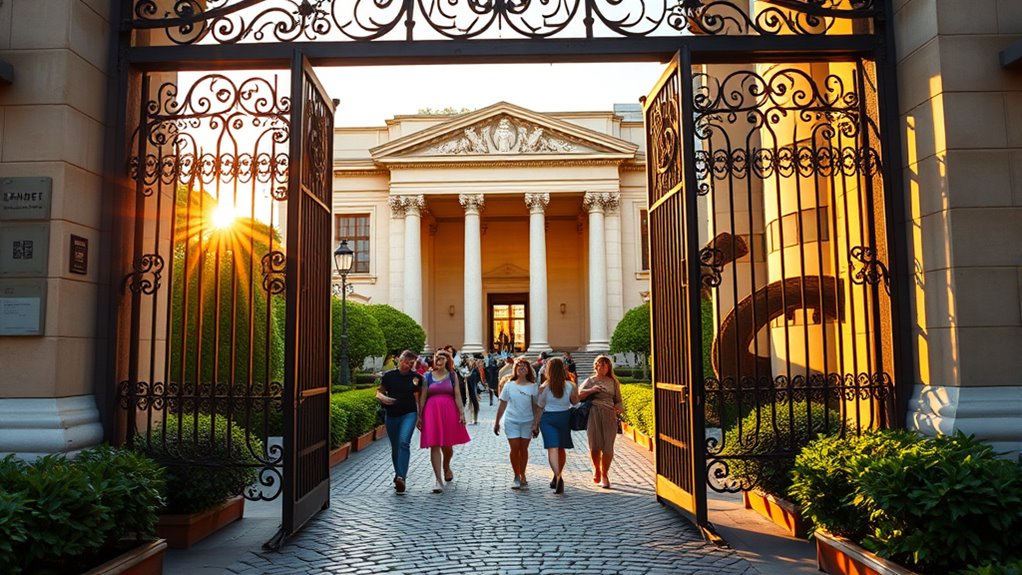 visit museums during hours