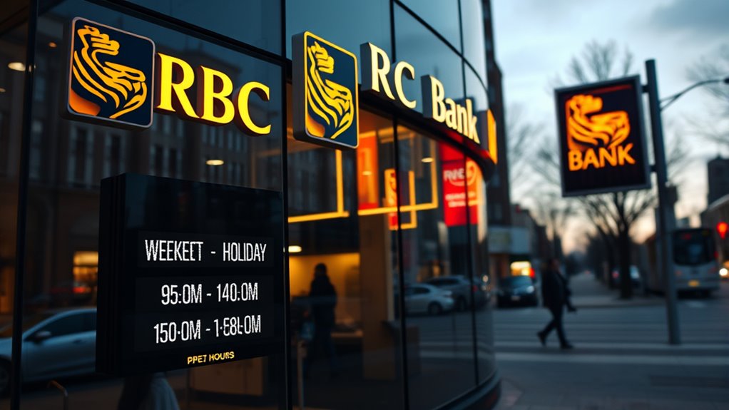 weekend and holiday banking services