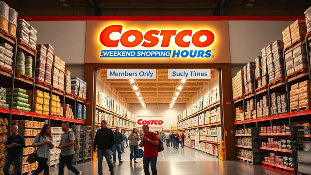 weekend shopping hours vary