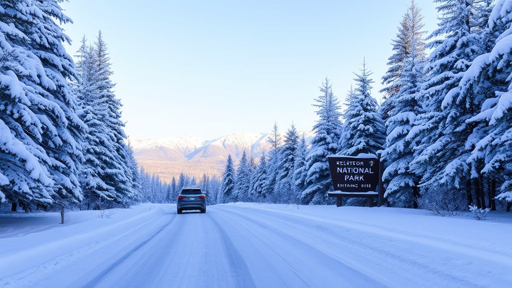 winter road closures and snowmobile access