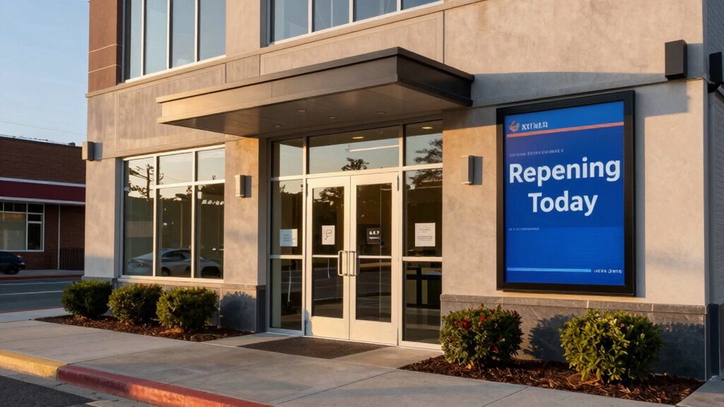 bank reopenings with safety measures