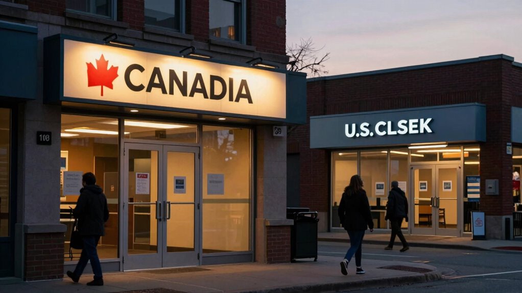 canadian banks close earlier
