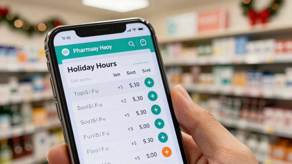 check pharmacy holiday hours