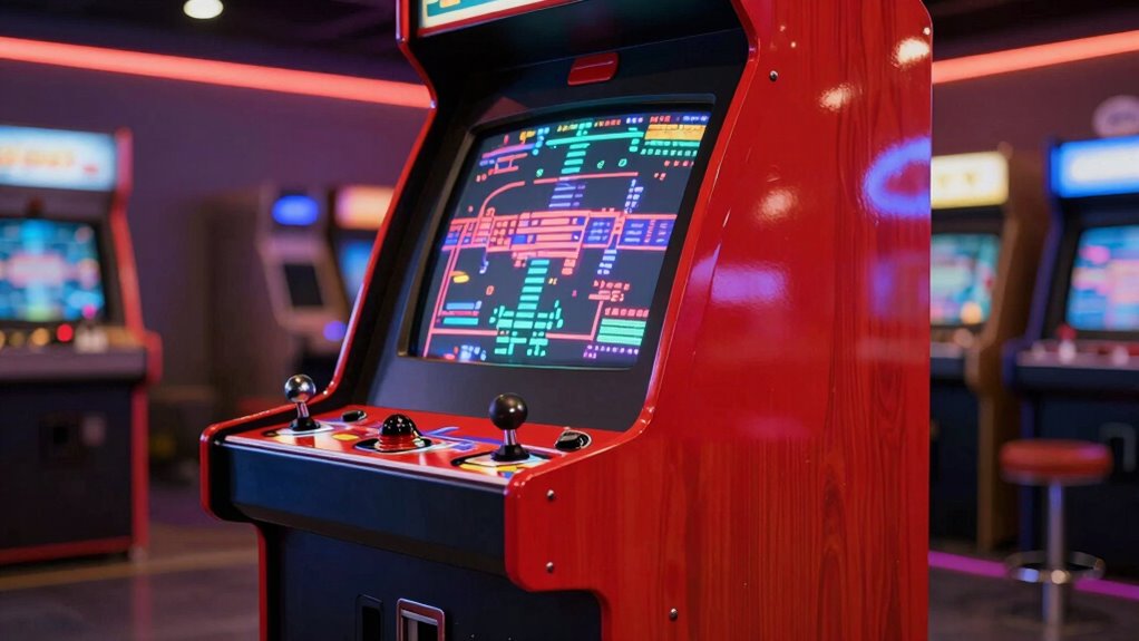 compact space efficient arcade machines
