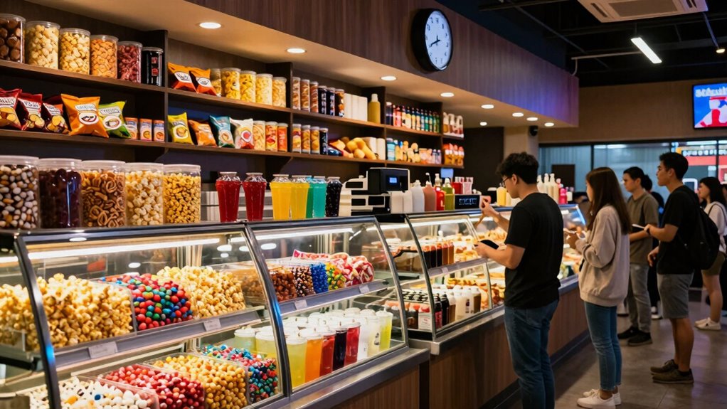 concessions open before events