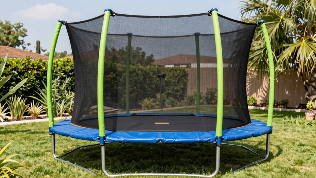 durable secure trampoline enclosure
