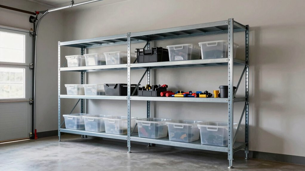 durable weight supporting garage shelving