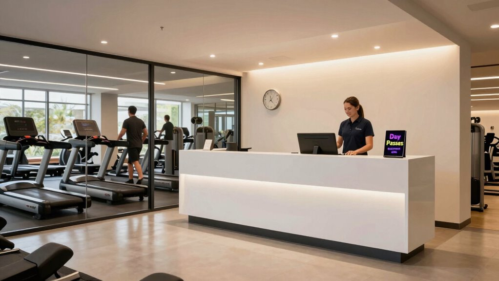 gym desk hours and access