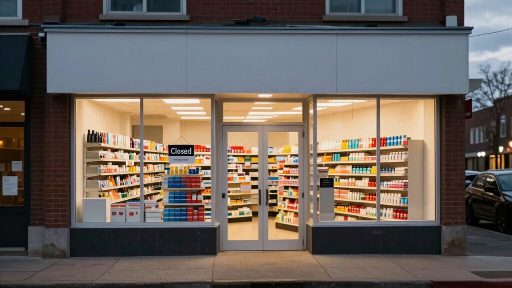 holiday drugstore closing times