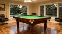 ideal room size for pool