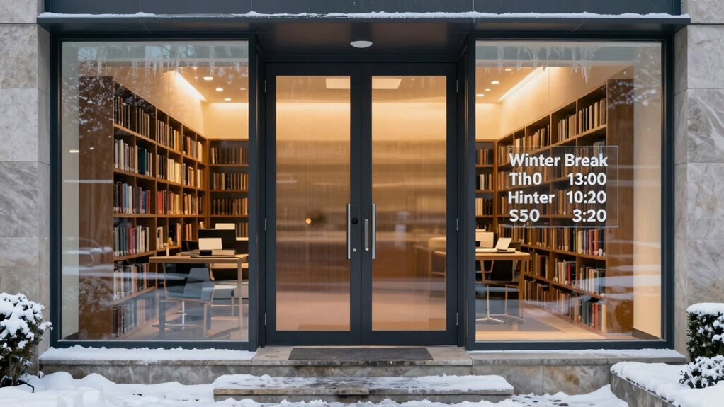 library holiday hours updates