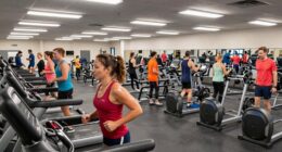 monday evening gym rush