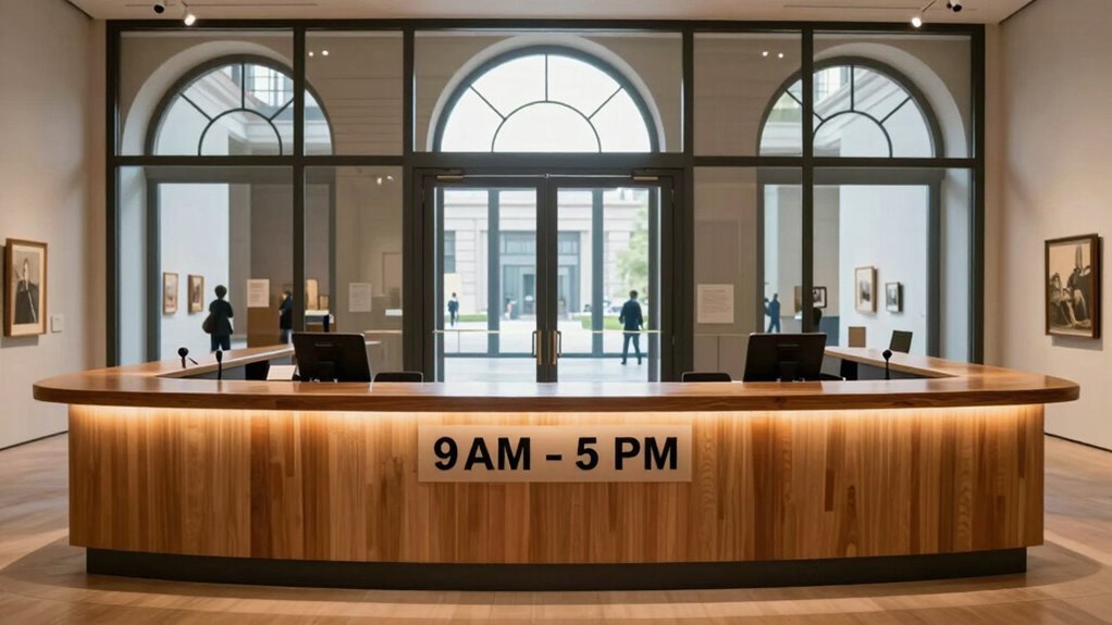 museum opening and ticketing procedures