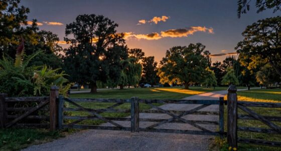 park gates close after sunset