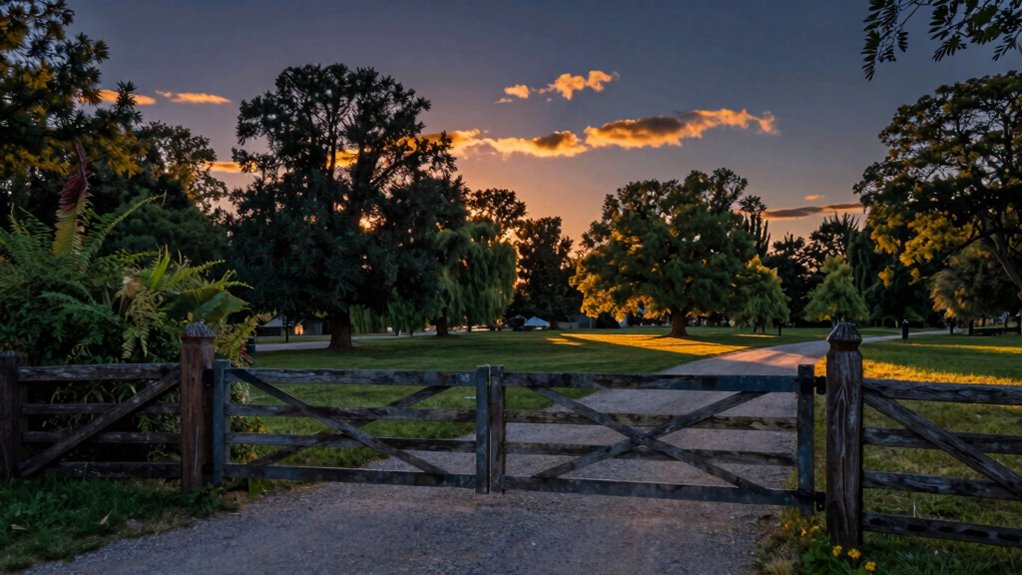 park gates close after sunset