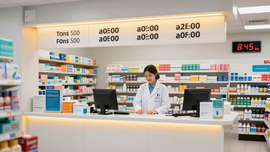 pharmacy hours and policies