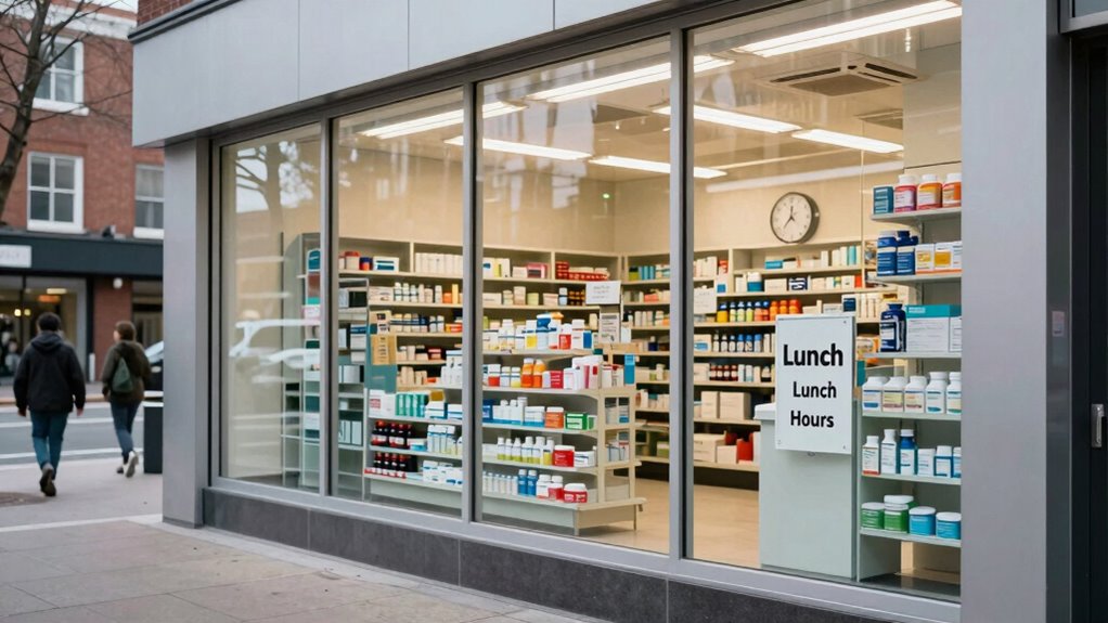 pharmacy lunch closures for safety