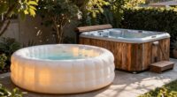 portable versus permanent hot tubs