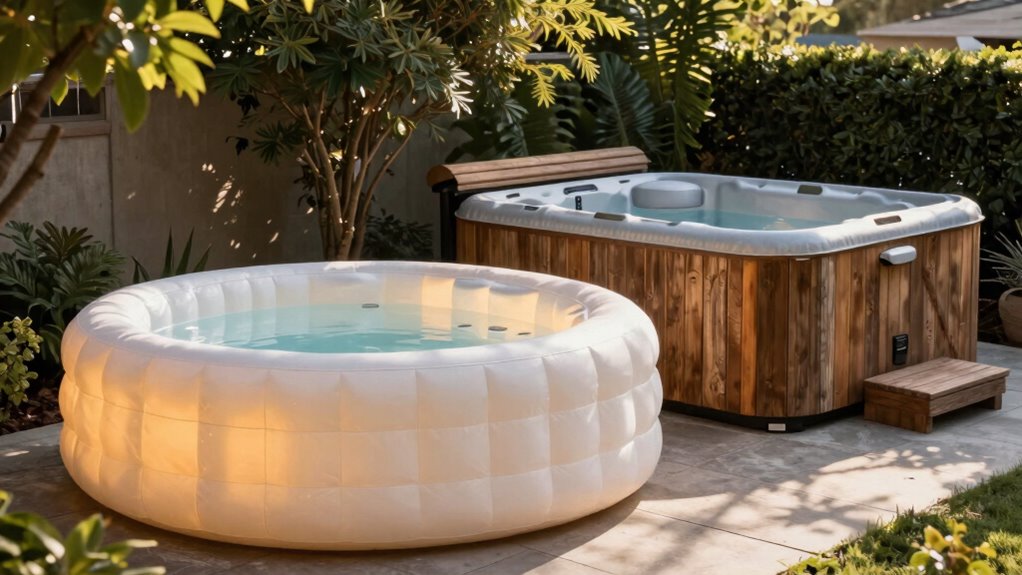 portable versus permanent hot tubs