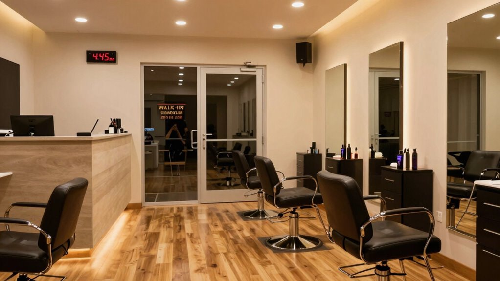 salon walk in cut off times