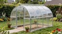 small backyard greenhouse planning