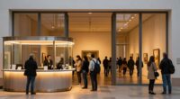 ticket counters versus galleries