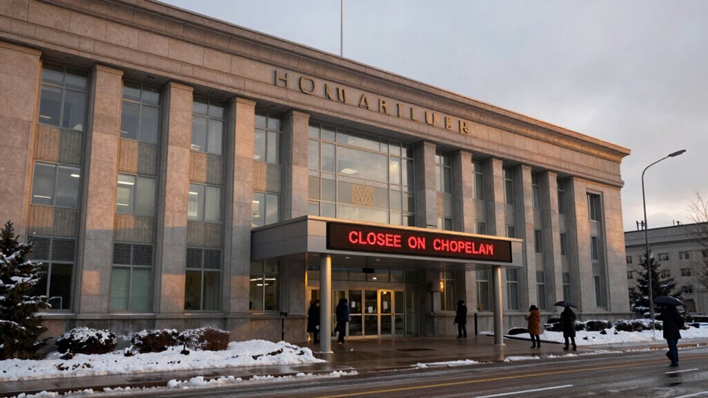 timing of closure announcements