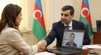 Speaker of Milli Majlis Sahiba Gafarova meets with Speaker of House of Representatives of Hashemite Kingdom of Jordan