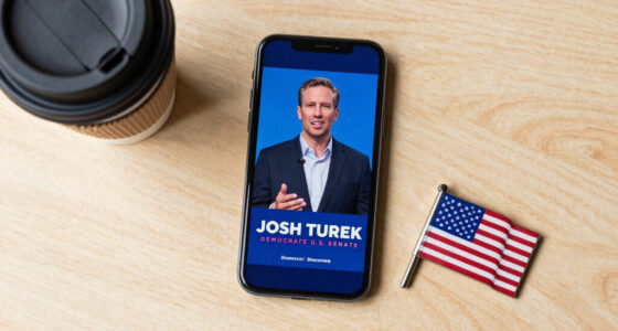 Licensable picture: Democratic U.S. Senate candidate Josh Turek speaks to supporters during the Iowa Democrats’ Liberty and Justice fundraiser on
