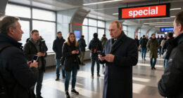 Putin Attends Launch Of Moscow Metro’s New Line As One Station Displays ‘Special Military Operation’ Imagery