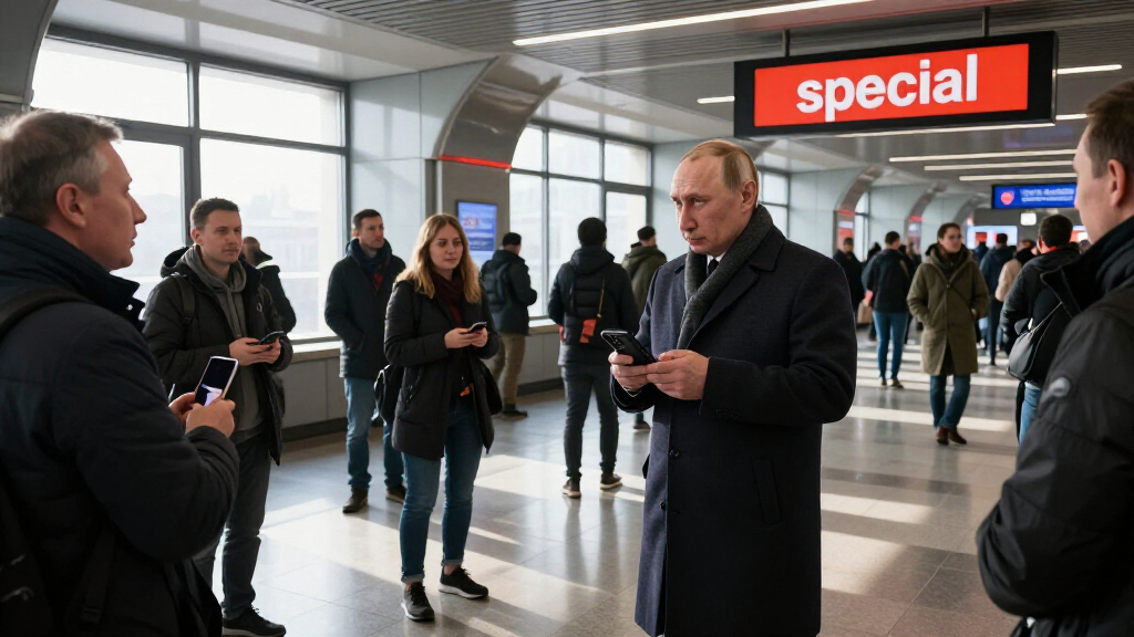 Putin Attends Launch Of Moscow Metro’s New Line As One Station Displays ‘Special Military Operation’ Imagery