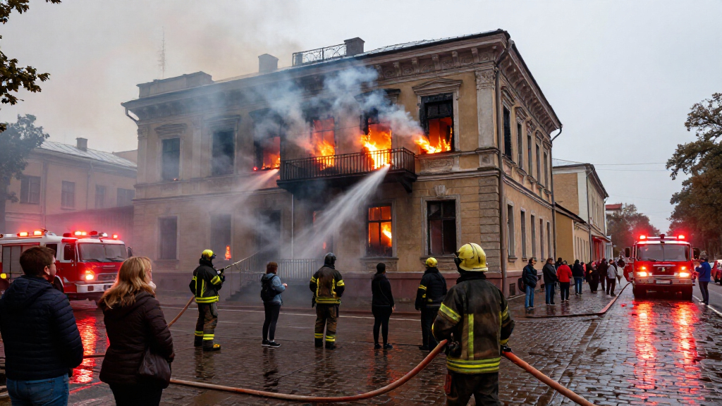 Major Fire Breaks Out At Historic St. Petersburg Mansion Slated For Conversion Into Luxury Housing
