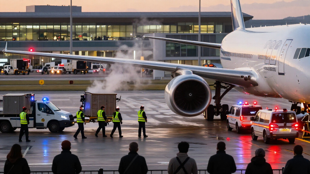 Ukrainian Cargo Plane Catches Fire At Japan’s Chubu Airport